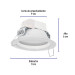 Luminario LED empotrable 5 W 6500 K, redondo, VOLTECK