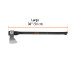 Hacha media labor 3 lb, mango de fibra de vidrio 36", TRUPER