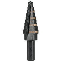 Broca escalonada óxido negro 9 escalones 1/4" a 3/4", TRUPER