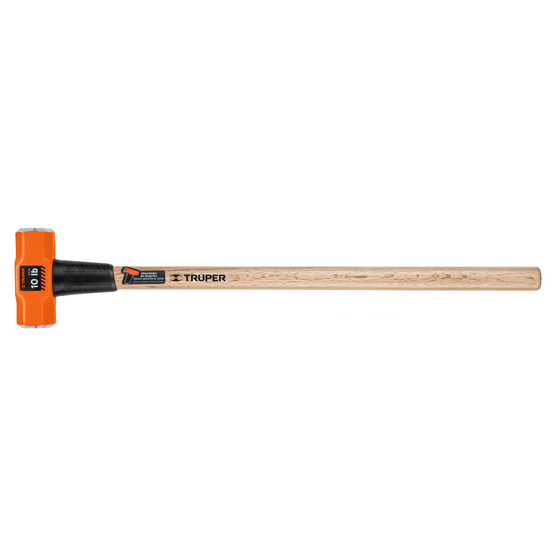 Marro octagonal 10 lb, mango de madera 36", TRUPER
