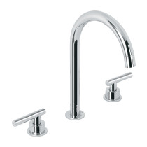 Mezcladora p/lavabo,taladros separados,palanca, cromo, TÚBIG