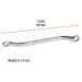 Llave de estrías 9 x 11 x 181 mm largo, TRUPER EXPERT