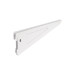 Ménsula plana blanca para cremallera doble, 22cm, FIERO