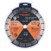 Disco de diamante de 9" x 2.7 mm, rin segmentado, TRUPER