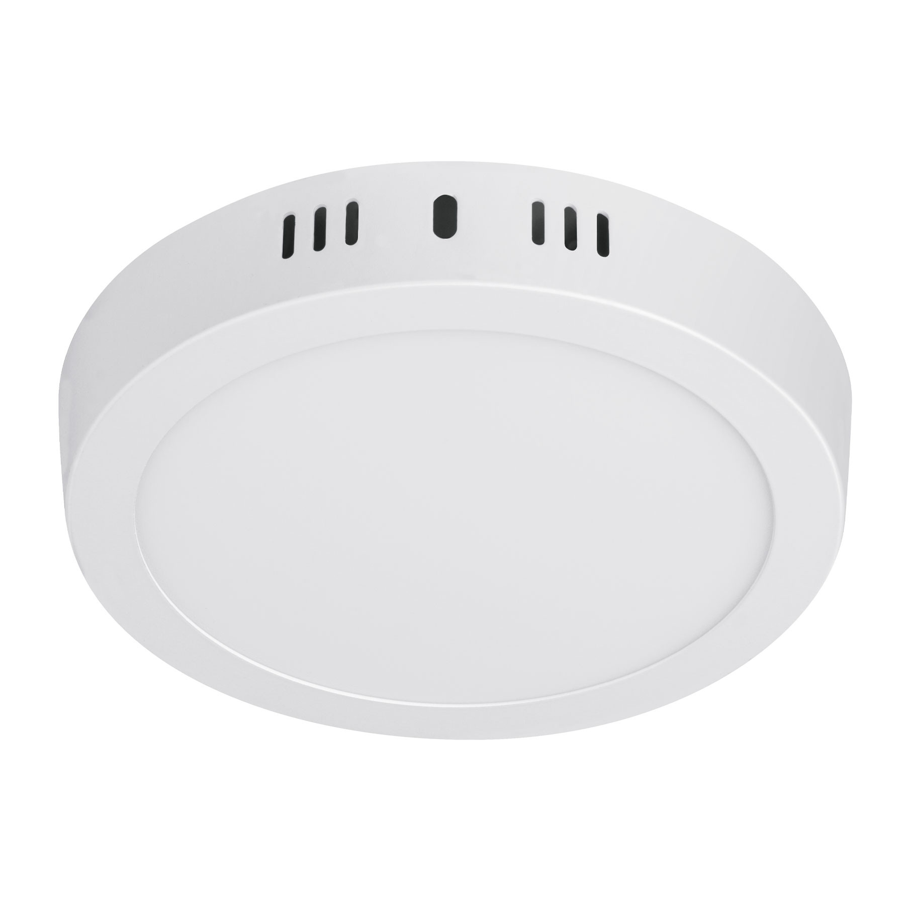 Luminario LED plafón 12W 3000K, redondo, blanco, VOLTECK