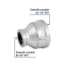 Reducción campana acero galvanizado 1-1/2" x 3/4", FOSET