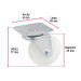 Rodaja de polietileno 2-1/2" placa giratoria con buje, FIERO