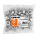 Bolsa con 60 tuercas 7/16" hexagonales de acero galvanizado