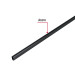 Tubo ovalado de 3.0 m negro para closet, HERMEX