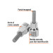 Dado punta hexagonal de 1/4", cuadro 3/8", TRUPER