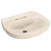 Lavabo de porcelana con rebosadero, marfil, FOSET