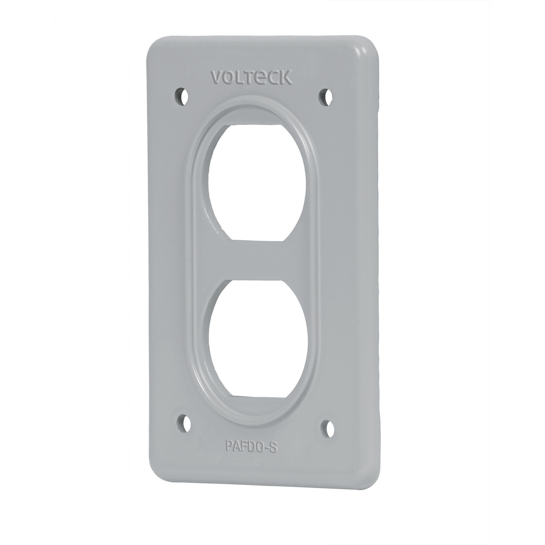 Placa tipo FS, doble, de sobreponer, VOLTECK