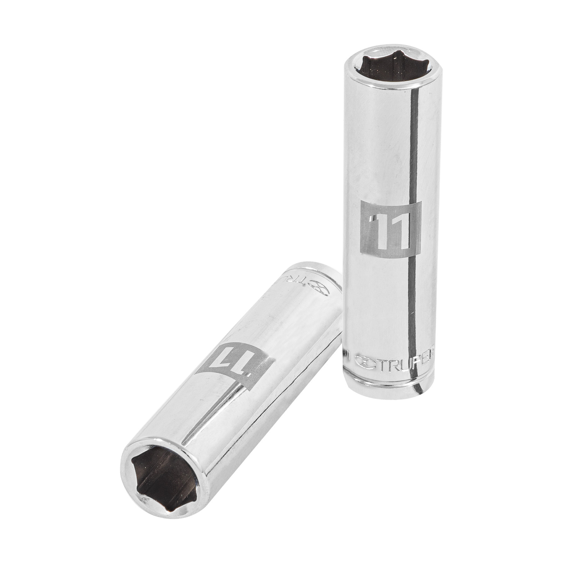 Dado largo de 11 mm, 6 puntas, cuadro 3/8", TRUPER