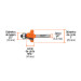 Broca para router, redondeado, 1" con balero, TRUPER