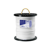 Metro de cable THHW-LS 14 AWG blanco en carrete de 500 m