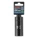 Dado largo impacto de 24 mm, 6 puntas, cuadro 1/2", TRUPER