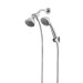 Regadera doble fija y teléfono 3-1/4", ABS, cromo, AERO