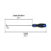 Desarmador de cruz 3/16" x 8" mango Comfort Grip, PRETUL
