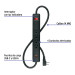 Multicontacto 4 entradas, 1 USB A + 1 USB C, negro, VOLTECK