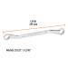 Llave de estrías 25/32 x 13/16" x 291mm largo, TRUPER EXPERT