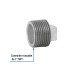 Tapón macho 1" de acero galvanizado, FOSET