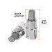 Dado punta hexagonal de 7/16", cuadro 1/2", TRUPER