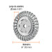 Carda trenzado fino 6" x 5/8" para esmeril, TRUPER