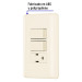 Placa armada 2 interruptores y contacto, marfil, BASIC