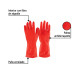 Guantes de látex para limpieza, rojos, CH, PRETUL