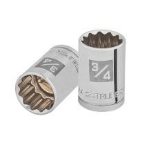Dado de 3/4", 12 puntas, cuadro 1/2", TRUPER