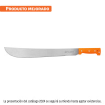 Machete estándar 18" cacha naranja remachada, TRUPER