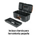 Caja para herramienta 17" compartimentos y broches metálicos