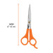 Tijera 6" estilista, con gancho, acero inoxidable, TRUPER