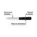 Cuchillo cebollero 5" mango de polipropileno, PRETUL