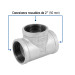 Tee sencilla 2" acero galvanizado, FOSET