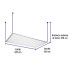 Panel LED 65W 6500K, 60x120 cm, empotrable/colgante, VOLTECK