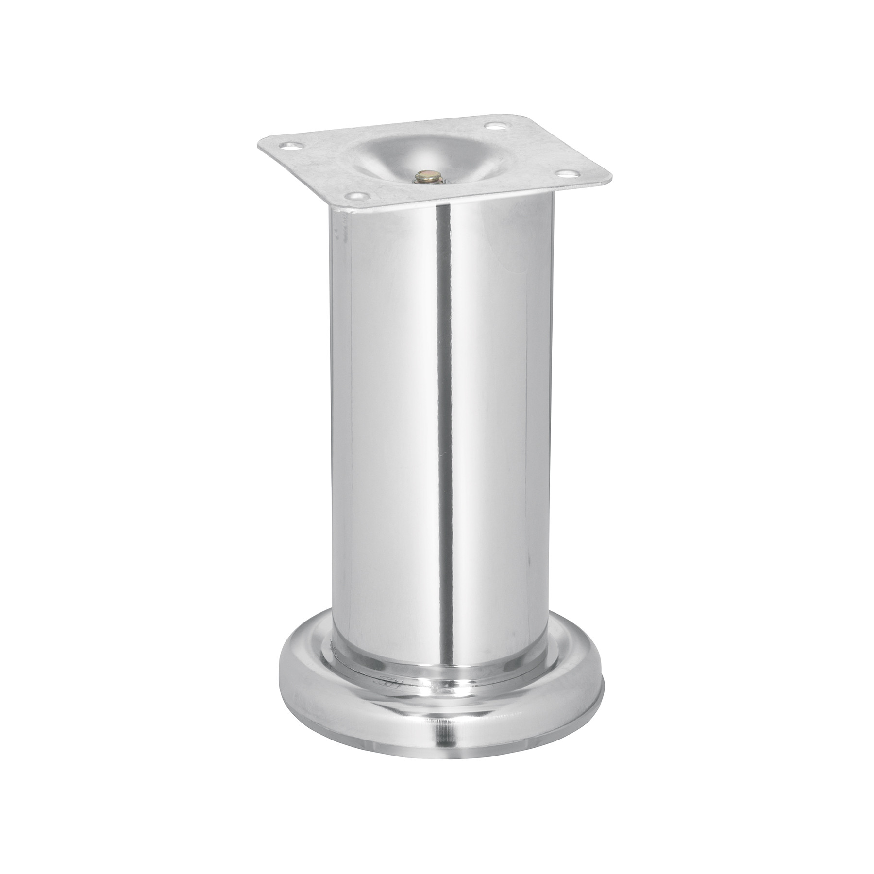 Pata para sofá y mueble, cromo, 120 mm altura, HERMEX