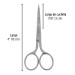 Tijera 4" para bordar, de acero inoxidable, PRETUL