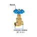 Válvula de compuerta de latón soldable de 1/2", FOSET