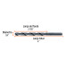 Broca HSS 1/4" Trublack para metal, TRUPER