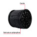 Kilo de cuerda negra de polipropileno 25 mm, carrete 30kg