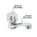 Llave individual lavabo, ABS, hexagonal, BASIC