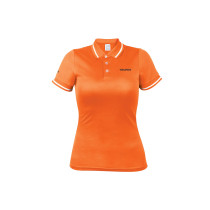 Playeras polo performance naranja, para dama