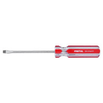 Desarmador plano 3/16 x 4" mango de PVC, PRETUL