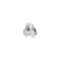 Bolsa c/100 nudos (perros) de hierro p/cable de 1/8", FIERO