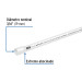 Tubo de 3/4" PVC hidráulico RD 26, 3m, 0.5kg, FOSET
