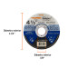 Disco abrasivo de corte preciso acero inox 4-1/2"x1mm TRUPER