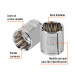 Dado de 1-1/8", 12 puntas, cuadro 1/2", TRUPER