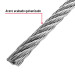 Metro de cable flexible 5/16" de acero 7x19 hilos, 75 m
