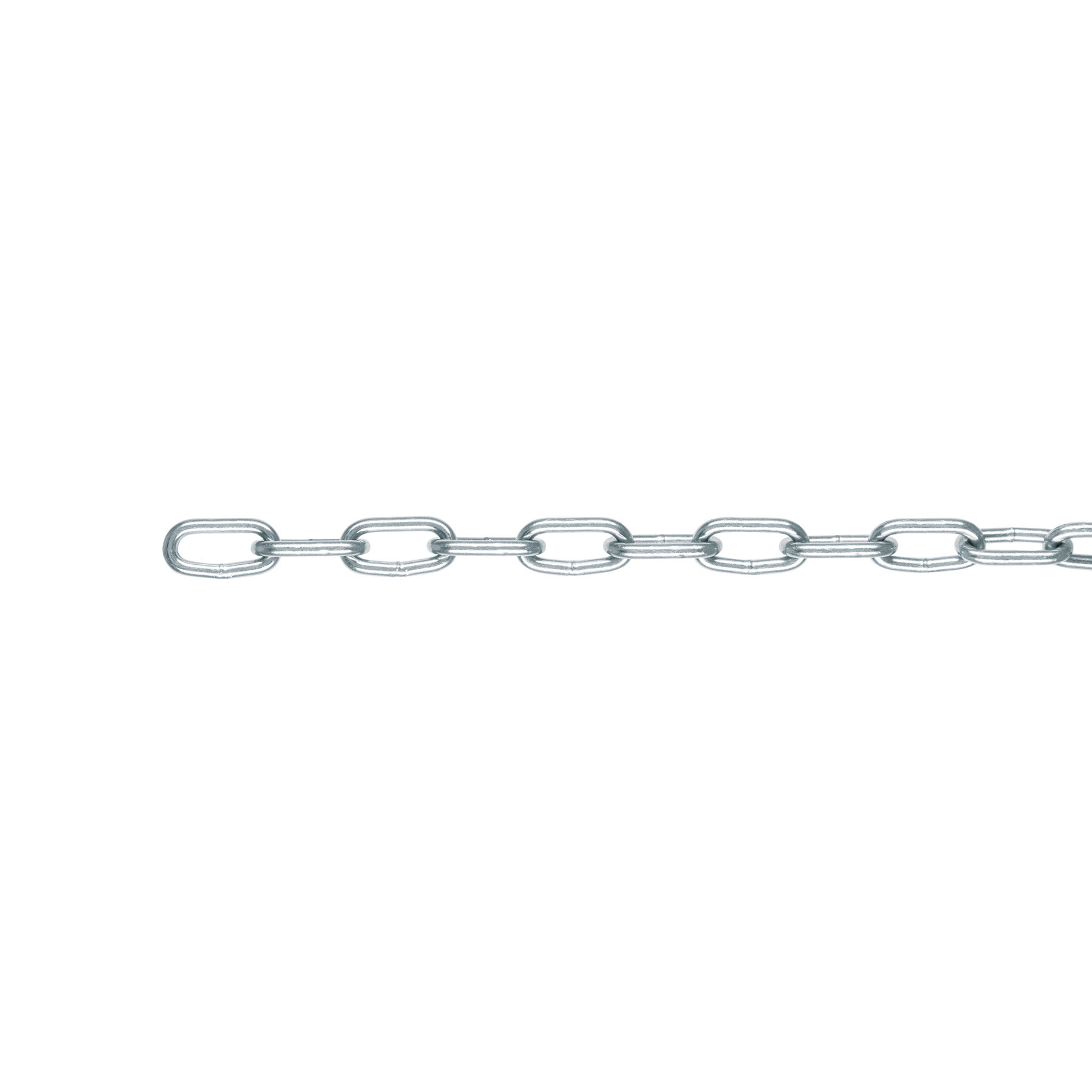 Metro de cadena galvanizada de 3/16", 65 m en cubeta, FIERO